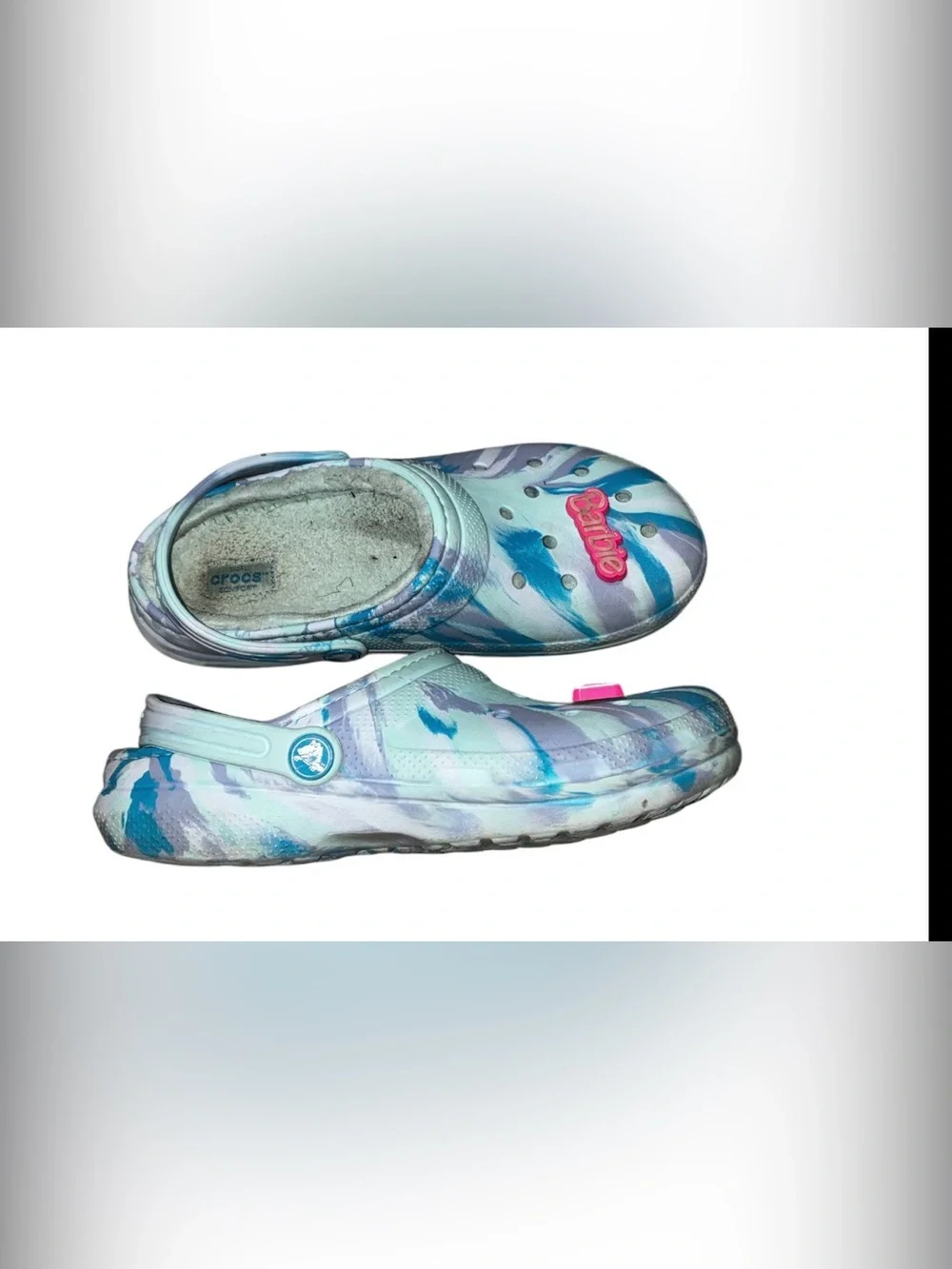 Crocs Kids Classic Lined Clog - Bundle SZ 5 Multi Blue & Green